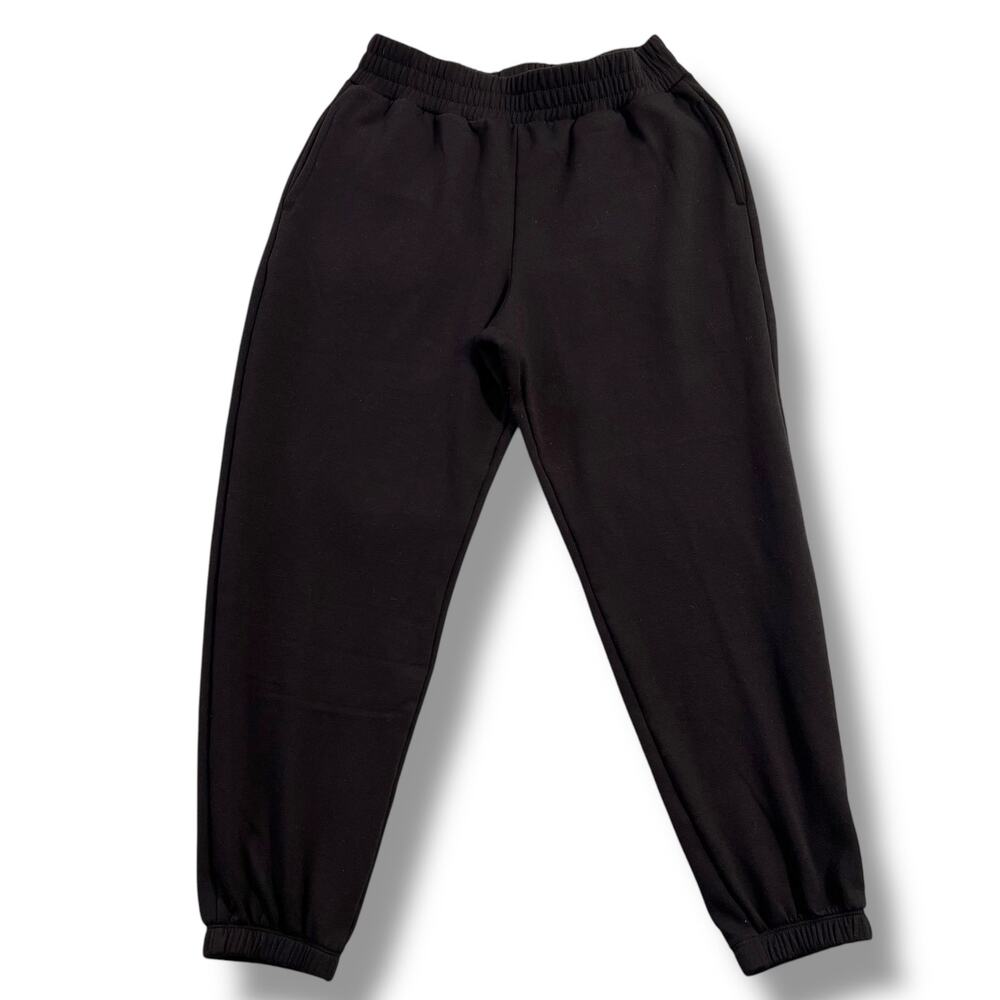 Suzette Collection Womens Joggers Sweatpants Casual Loungewear Black Medium